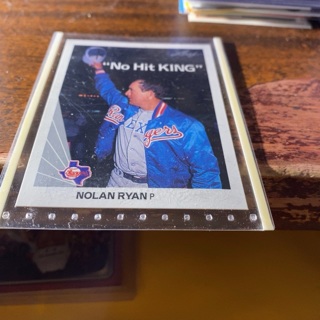 1990 leaf no hit king nolan Ryan baseball card 