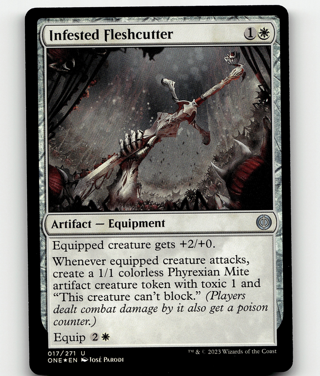 MTG Infested Fleshcutter 17 FOIL Phyrexia: All Will Be Uncommon