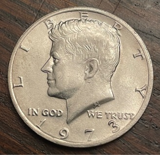 1973 P Kennedy Half Dollar Brilliant Uncirculated 