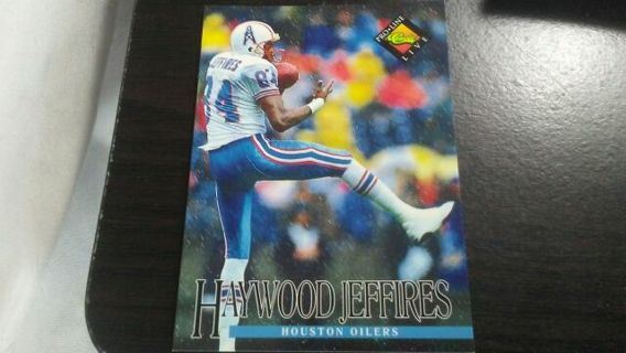 1994 CLASSIC PRO LINE LIVE HAYWOOD JEFFIRES HOUSTON OILERS FOOTBALL CARD# 193