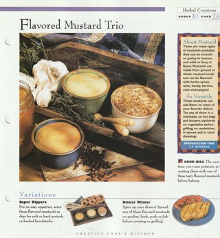 Making Herbal Creations: Flavored Mustard Trio