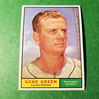 1961 - TOPPS BASEBALL CARD NO. 206 - GENE GREEN - SENATORS