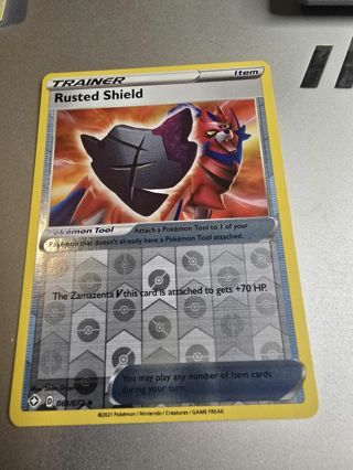 Pokemon Rusted shield reverse holo card 061/072