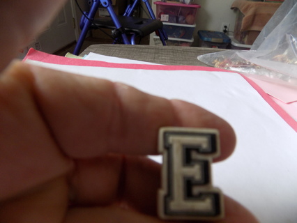 Croc shoe charm Initial letter E