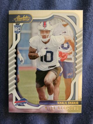 2022 Panini Absolute Yellow Rookie Khalil Shakir