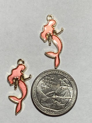 MISCELLANEOUS CHARM~#20~MERMAIDS~SET OF 2 CHARMS~FREE SHIPPING!