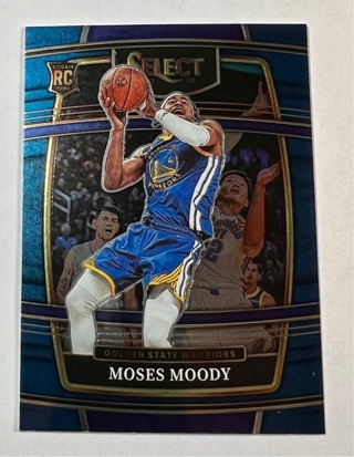 Moses Moody Rookie  2021-22 Panini Select Concourse  Blue  #62 