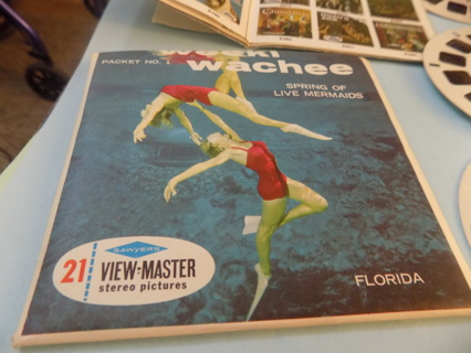 Vintage Mid 50's Weecki Wachee Fl. on 3 full color View Master discs