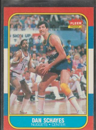 Dan Schayes 1986-87 Fleer Denver Nuggets Basketball Card #98