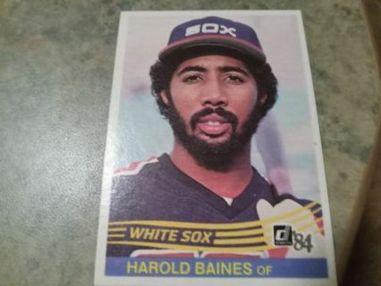 1984 DONRUSS HAROLD BAINES CHICAGO WHITE SOX BASEBALL CARD# 58