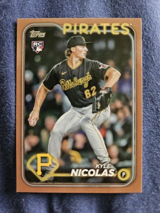 2024 Topps Gold Rookie Kyle Nicolas