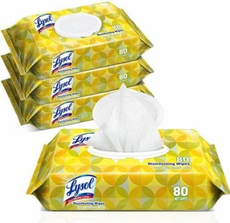 ✔~ Lysol Disinfecting Wipes, Lemon & Lime Blossom, > 320ct <~ ✔