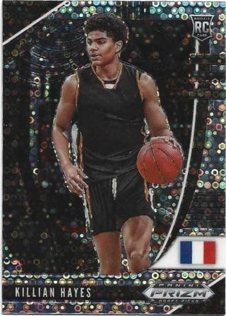 2020 PRIZM DRAFT PICKS KILLIAN HAYES SILVER DISCO PRIZM REFRACTOR ROOKIE CARD