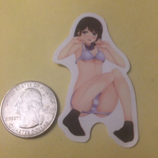 Anime Girl Sticker Read description before bidding 