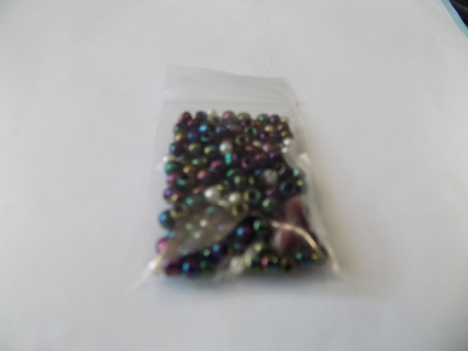 Baggie glass peacock beads for jewelry making/crafts