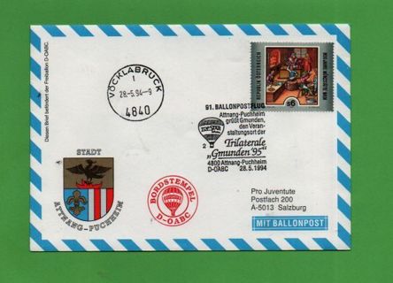 91. Balloon post Austria - 1994 Vöcklbruck/Attnang-Puchheim