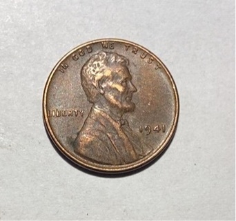 1941 LINCOLN WHEAT CENT 