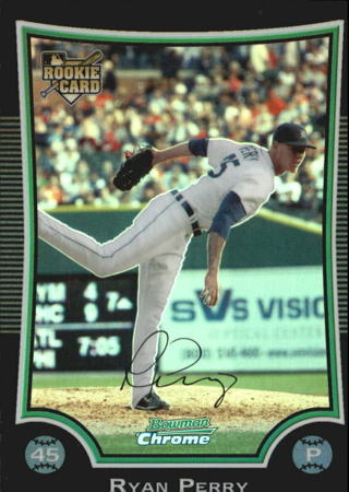 2009 (TIGERS) Bowman Chrome Draft Refractors #BDP19 Ryan Perry Basball Card