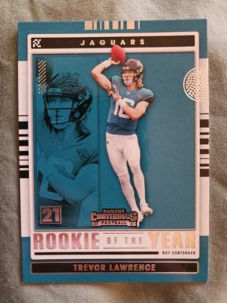 2021 Panini Contenders Rookie of the Year Contenders Trevor Lawrence