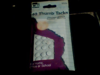 80 NEW IN PACKS THUMB TACKS=2 NEW PACKS