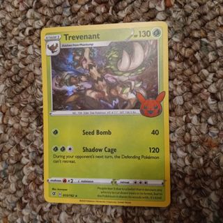 Trevenant holographic Pokemon card