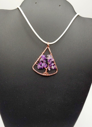 Lovely New Amethyst Tree of Life Necklace