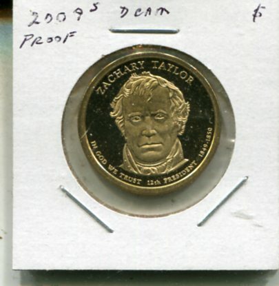 FREE: 2009 S Proof Zachary Taylor Presidential Dollar-DCAM