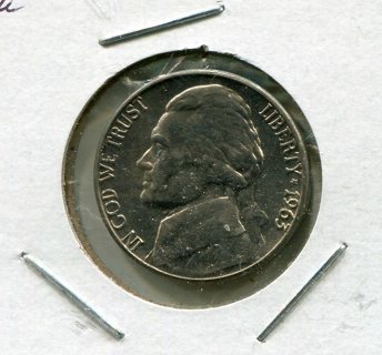 1963 D Jefferson Nickel-Brilliant Uncirculated