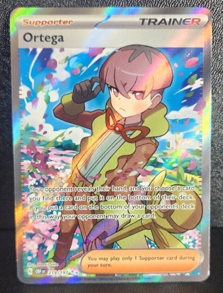 Pokémon Ortega 219/197 Obsidian Flames Ultra Rare Holo Full Art Trainer 