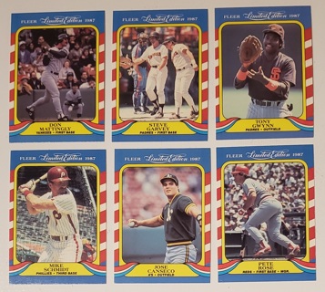 1987 Fleer Limited Edition Baseball Superstars 44-Card Boxed Set - Brand New & Unopened