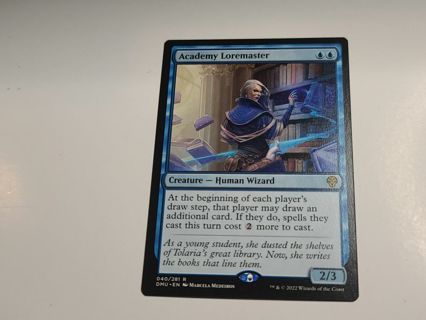 Magic the gathering mtg Academy Loremaster rare card Dominaria United