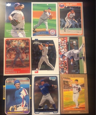 9 baseball cards 