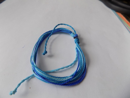 Bracelet strings  Navy blue and light blue