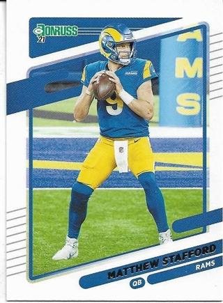 2021 DONRUSS MATTHEW STAFFORD CARD