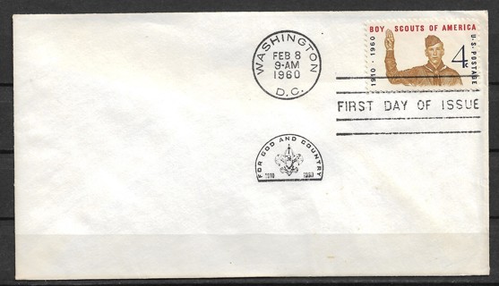 Clearance 1960 Sc1145 4¢ Boy Scouts of America FDC