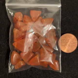 Triangle Carnelian Beads