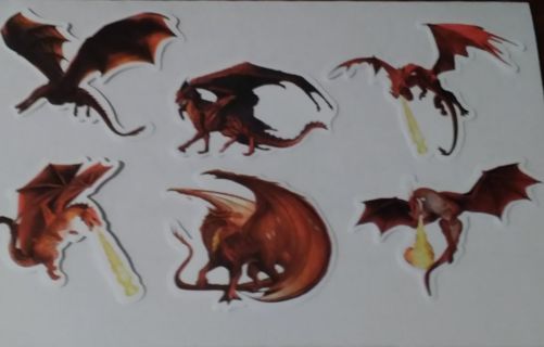 6- "RED DRAGON STICKERS"