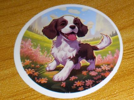 Dog Cute one new nice vinyl lab top sticker no refunds regular mail high quality!