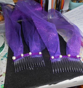 Set of Two Hair Decoration Combs