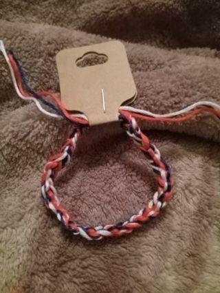 Red blue white patriotic colored bracelet nwt