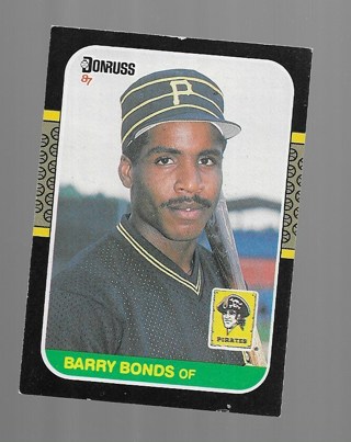 1987 DONRUSS BARRY BONDS ROOKIE #361