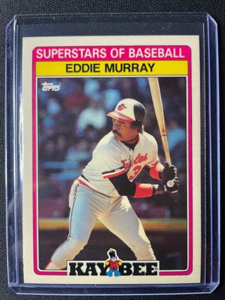 1989 Topps Kaybee Superstars of Baseball Eddie Murray #23 of 33 Orioles!!!