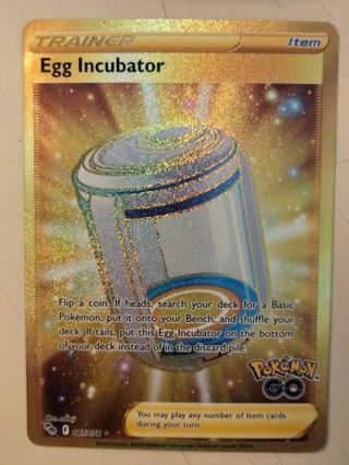Egg incubator 087/078 secret rare holo nm pokemon