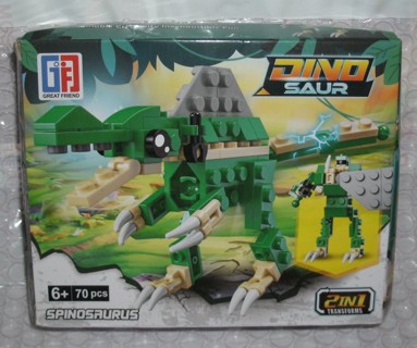 spinosaurus 2 in 1 build block set 70pcs