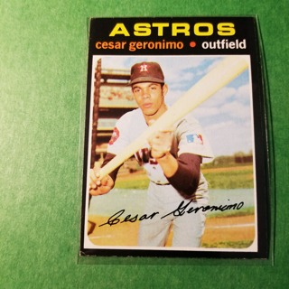 1971 Topps Vintage Baseball Card # 447 - CESAR GERONIMO - ASTROS - NRMT+