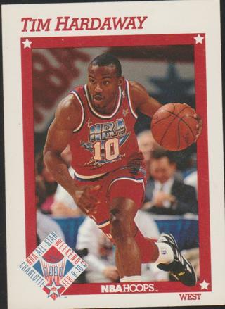 1991 Hoops Tim Hardaway #264 AS Golden State Warriors