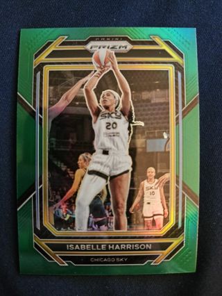 2023 Panini Prizm WNBA Green Prizm Isabelle Harrison