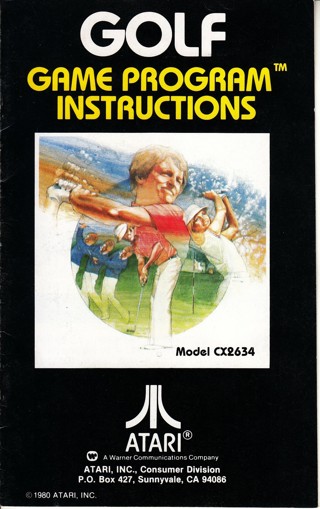 Atari 2600, Golf Manual only 1980