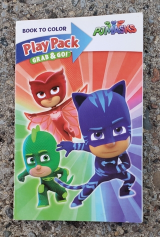 PJMASKS SMALL COLORING BOOK WITH STICKERS USE YOUR OWN CRAYONS 