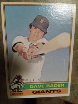 1976 TOPPS DAVE RADER SAN FRANCISCO GIANTS BASEBALL CARD# 54